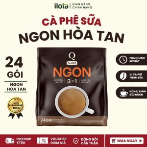 Cà phê sữa Ngon hoà tan 3in1 (Bịch 24 gói) - Trần Quang