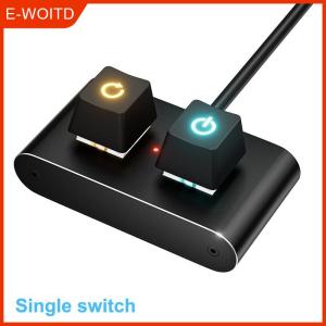 FUJIAS3 Computer Desktop Aluminum Switch Button Desktop Host External Power Supply Power Button External Extension