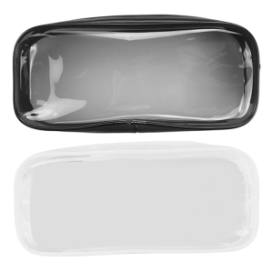 Simple Fashion PVC Pen Bag Clear Viewing Window Easy Carry School Office Travel Essential