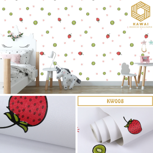 Kawaii Wallpaper - Motif Kids Cartoon (Ukuran 900X45CM) Wallpaper Sticker Termurah Medan | Roll Stiker Dekorasi Kartun Anak Dinding Kamar Rumah