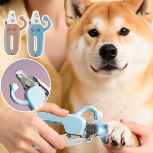 LED Torch Light Pet Nail Clipper for Cat Dog Nail Cutter Grinder Trimmer Kepit Ketip Gunting Potong Pemotong Kuku Kucing