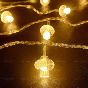 100 Bóng Đèn LED Lồng Đèn Cổ Điển Vintage Trang Trí Trung Thu Sân Vườn Ngoài Trời Lễ Tết Noel