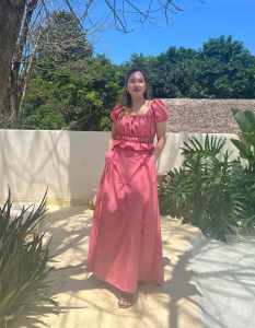 JOYCEPlain Color A - Line Maxi Long Ribbon Skirt - XS to Large  - xs to large - classy and elegant - premium fabric - excellent quality -  fabric from abroad  - premium quality  - mall quality  - multi way to wear  - color: black white pink light pink