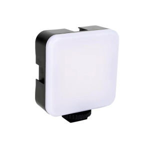 RGB Mini LED Video Light Photography Fill-in Lamp Dimmable With Cold Shoe Mount Adapter For DSLR