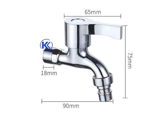 Vòi nước vòi hồ tay gạt ABS sáng bóng ko ăn mòn xả nước mạnh