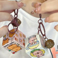 X.Z.MOONLIGH Kapibala Rubik's Cube Keychain DIY Cute Cartoon Capybara Keychain Creative Small Gift. 