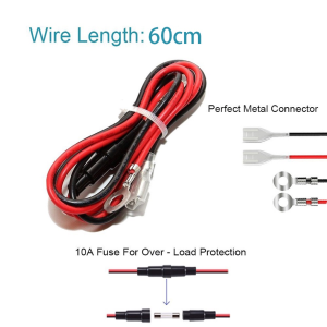 12-24V/120W Waterproof Car Charger Socket Outlet Plug for Motorcyle Boat Car