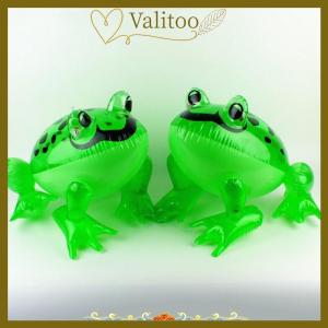 [Valitoo] Glowing Inflatable Green Bouncing Frog Toad Ballon Jungle Animal Toy Funny Kids Party Gift Birthday Wedding Decoration
