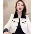 Aó khoác blazer nữ phong cách châu âu chất dạ twed cổ áo vest mẫu mới hót thời trang cao cấp hiện đại. 