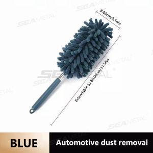 SEAMETAL Extendable Handle Feather Duster Telescopic Dust Brush Cobweb Brush Catcher Mites Gap Dust Car Home Cleaning Tools