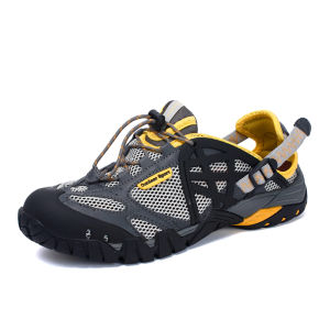 SUPERLI Men Outdoor Sneakers Breathable Hiking Shoes Big Size Men Women Outdoor Hiking Sandals Men Trekking Trail Water Sandals Size 39-47