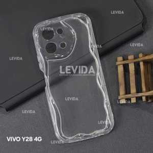 Softcase Silikon Bening Melting Case Gelombang Vivo Y28 4G