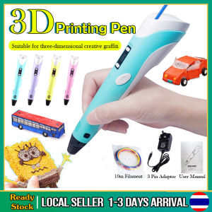 [YYMALL]ปากกาพิมพ์ 3 มิติรุ่นที่สองของขวัญเด็กอัจฉริยะจิตรกรรมสามมิติความคิดสร้างสรรค์ปากกาอุณหภูมิห้อง + ชุดสายการพิมพ์ 3 มิติ3D PEN Drawing ปากกา 3มิติ เขียนของเล่นเป็นรูปทรงจริงๆ
