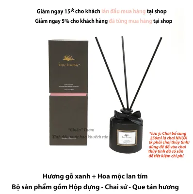 Tinh dầu nước hoa khuếch tán thơm phòng dầu thơm cắm que khử mùi hôi động vật hôi phòng lọ nước hoa để phòng Enjoy Everyday