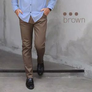 Celana Chinos Pria Slim Fit Panjang - SIZE 27-38 - Casual - Pinggang 68-96 cm - Panjang 99 cm - Model Terbaru