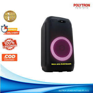 Speaker POLYTRON PPS 8L12 PARTYMAX Bluetooth Karaoke USB Super Bass Remote Free Mic