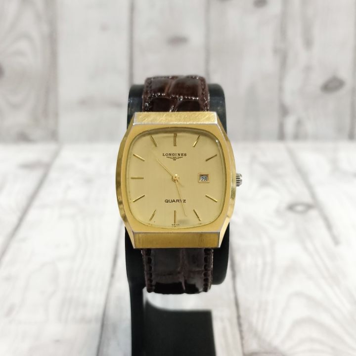 Jam Tangan Longines Tonneau Classic Vintage Quartz Langka Jadul