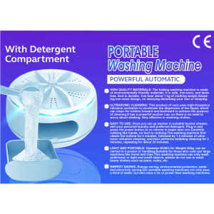 HS Mini Portable Washing Machine 10L Folding Bucket | Automatic Portable Washer Underwear Ultrawash