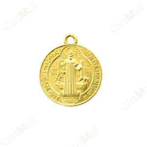 St. Benedict Medal Alloy Material Badges Pendant Front and Back All Have Patterned
