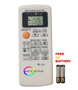 Mitsubishi Electric Aircond Remote control MP04A MP04B MP02B KFR-36G/H MSH-CB12VD KF-23G MX-10XV MS-GC10VD(black Screen)