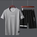 Drifit Simple and breathable Fashion Korean Casual Terno For men T-shirt & Short Trend Suit unisex. 