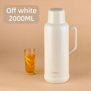 GIANXI Hot water bottle Thermos pot Household cold water bottle Glass liner Large capacity boiling kettle Insulation pot  2L&3.2L