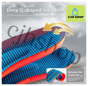 CJHSHOP 1 pair  Orthopedic  arch support flat foot running insole soft bottom shock-absorbing sports insoles