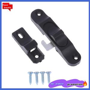 Fkend กลอนล็อกประตูบานเลื่อนแบบดึง1ชุด ตะขอล็อกหน้าต่างกันขโมยอุปกรณ์ล็อคหน้าต่างแบบผลักดึงอเนกประสงค์