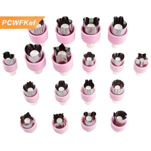 【PCWFKef】 Khuôn Nướng Vui Vẻ Chức Năng Rau Cutter Hình Dạng Thép Không Gỉ Press-Type Mini Cookie Cutter Cho Trẻ Em