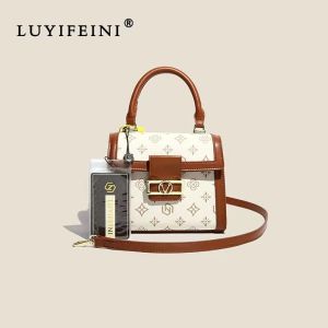 BJ43743 - BROWN/COFFEE/WHITE TAS SLEMPANG WANITA FASHION IMPORT MODIS ELEGAN TERMURAH TERLARIS TERBARU BAGSTORE JAKARTA TAS BATAM BQ3743