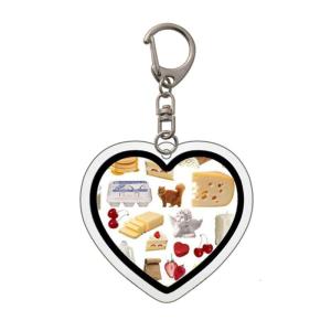 Y2K móc gắn chìa khóa Acrylic Mặt dây chuyền hình trái tim keyrings với kẹp tôm hùm trái tim Đĩa trang trí mặt dây chuyền tự làm dự án công cụ thủ công