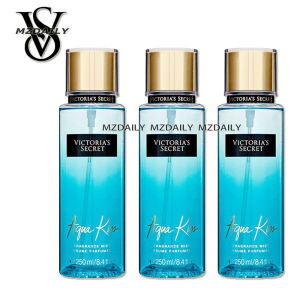 Fast shipping SET OF 3 Victorias secret Aqua Kiss Fragrance Mist 250ml Refreshing & Cool Body Spray Perfume for Women Daily Use
