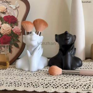 [COD] kunzhan Creative Human Body Art Vase Makeup Brush And Pen Holder Multi-Functional Desk Organizer Statue Ornament Home Office Decor