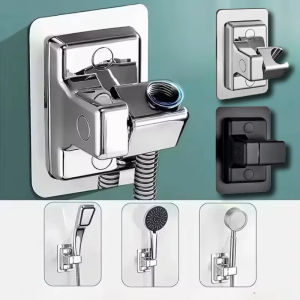 Shower Head Holder Free Adjustable Wall Mounted Shower Holder Self-Adhesive Handheld Bracket Shower Head  Hook