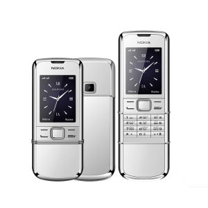 8800 แฟชั่นคลาสสิกสไลด์โทรศัพท์มือถือหน้าจอ 2.4 นิ้ววิทยุ FM เครื่องเล่นวิดีโอ 1500mAh บลูทูธ Dual SIM เครือข่าย 2G โทรศัพท์มือถือ
