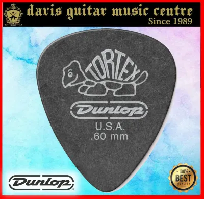 Jim Dunlop Standard TORTEX Black Guitar pick Authentic [SG Distributor] Made in USA