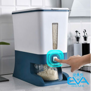 Thùng Đựng Gạo Thông Minh Tặng Kèm Cốc Vo Gạo Dung Tích 10Kg Tiện Lợi