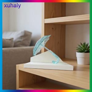 xuhaiy เฟอร์นิเจอร์บ้านตุ๊กตา1ชิ้นร่มพลาสติกใสขนาดเล็กของตกแต่งบ้านของเล่นเด็กเล่น