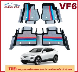 VF6 -Thảm lót sàn MAXXCAR cho xe Vinfast VF6 nhựa TPE đúc nguyên khối 5D tràn viền + rối ghi SPORT.