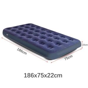(Beli 1 Gratis 3) Kasur Angin Queen Biru [200cm x 180cm] / Kasur Tiup Air Bed Queen Size / Kasur Tidur Angin / Kasur Angin Queen Size kasur portable Travelling Kasur Tiup Biru Kasur Angin Double / Kasur Angin Double Biru / Kasur Camping