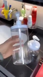 500/1000L Clear Liquid Container Soap Dispenser Shampoo Lotion Shower Gel Wide Mouth Bottle COD
