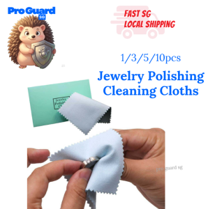 [SG] 1/3/5/10pcs Jewelry Polishing Cleaning Cloths Real Silver Gold Metals Jewellery Cleaner
