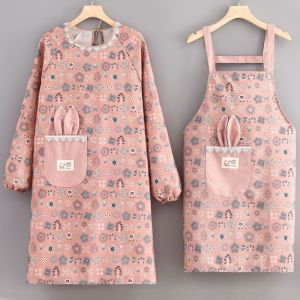 ZENGD 2Pcs Breathable Kitchen Cooking Apron Protective Canvas Cleaning Apron Stain Resistant Adjustable Suspender Work Dress Restaurant Use