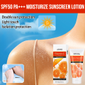SPF50 PA+++ Moisturize Sunscreen Lotion  Waterproof And Sweat Resistant Suncream No Tanning Does Not Hurt The Skin Anti UV Face Body. 