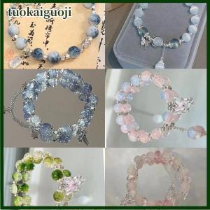 tuokaiguoji Ánh Sáng Sang Trọng Ngọt Ngào Tua Vòng Đeo Tay Cho Phụ Nữ Cô Gái Thời Trang Tưởng Tượng Đính Cườm Dây Đàn Hồi Vòng Đeo Tay Trang Sức Phụ Kiện Quà Tặng