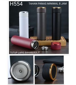 Termos Motif Kulit 500ml / Tumbler Fashion Botol Air Panas Polos H554