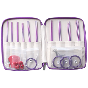 ชุดถัก2.75มม.-6.0มม. ชุดถักแบบวงกลมชุดตะขอถักโครเชต์วงกลมเปลี่ยนได้