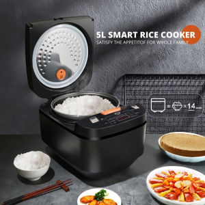 【Ready stock5L Rice Cooker Electric Non-stick Cooker Automatic One-button