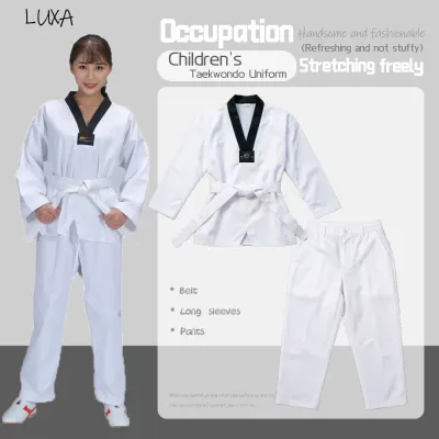 LUXA WTF Taekwondo Clothes Kid Adult Karate Suit Taekwondo Uniform Karate Clothes