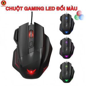 Chuột Gaming G200 Có Dây Tích Hợp Đèn Led Tự Động DPI Cao Cấp Có Nút Tác Vụ Nhanh Cảm Biến Nhạy Cho Chơi Game